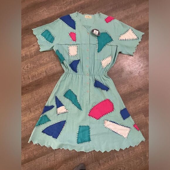 VTG Disney The Nightmare Before Christmas Cosplay Sally Dress Size Large LL bean - Picture 7 of 16